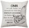 Aconesong Oma Geschenk von Enkelin Kissenbezug - Für Geburtstag, Muttertag, Weihnachten von Enkel (Oma)