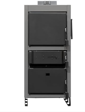 METLOR Caldaia a Legna PM 40, Acciaio al Carbonio, Grigio, Caldaia a Legna, 137,140 BTU, Sfiato Diretto, A Terra