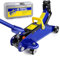 2 Ton Hydraulic Trolley Floor Jack Heavy Duty for Car Van Caravan, Hydraulic Floor Garage Trolley Jack Lifting with Case 2000kg Lift, Portable Garage and Workshop Equipment, 2 Year Warranty, Blue