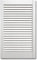 NORBI-LAND PINE WHITE or Natural Wood/FRONT DOOR/Louvre Cupboard Wardrobe Slatted (White, 60.6cm / 23.9 44.4cm / 17.5)