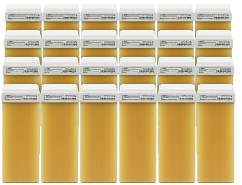 RESTASE | Fettlösliches Enthaarungswachs mit Mikromik, für empfindliche Haut und kurze und schwierige Haare, 24 x 100 ml, hergestellt in Italien