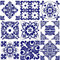 HUBDECO - Fliesenaufkleber - Küche, Badezimmer Deko - Klebefliesen - Wand Deko - Klebefolie Küche - Küchenrückwand Deko - Selbstklebende Fliesen - 9 Stk. - Talavera Mexikanisches Muster - 30x30cm
