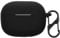 kwmobile Silicone Cover Compatible with EarFun Air 2 - Case Cover Stick-On Skin with Clip - Black
