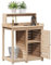 Gecheer Pflanztisch, Planter mit Ablagen, Garten Balkon Terrasse Gewächshaus, 82,5x50x109,5 cm Massivholz Kiefer