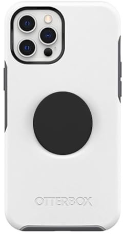 OtterBox Symmetry Series Schutzhülle für iPhone 12 und iPhone 12 Pro (Nicht 12 Mini/12 Pro Max), Polar Vortex mit schwarzem PopGrip, Keine Einzelhandelsverpackung