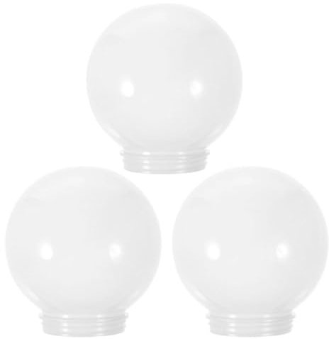 Luxshiny 3stücke Lampenschirme Für Außenbeleuchtung Runde Lampenabdeckung Für Garten Terrasse Gewinde Installieren