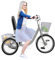 SICHENSH 20 Zoll Dreirad für Erwachsene, 3 Räder Adult Fahrrad Mit Große Bremssattel-Bremse, Höhenverstellbar, Für Senioren (Silber)