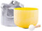Frosted Yellow Color 432Hz E Solar Plexual Chakra Quartz Crystal Singing Bowl for Meditation, Yoga and Relaxation 10 inch with Bag