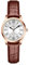 Szaikyri Klassik Uhr für Frauen mit Einfacher Zeit Lese Arabische Ziffern Damenuhren mit Kalender Wasserdicht (Brown Rosegold)