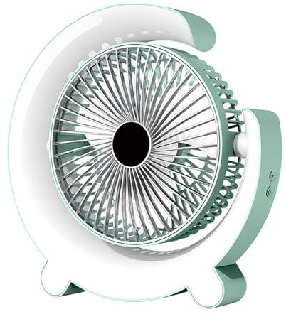Ventilador de mesa portátil – Ventilador de escritorio giratorio de 360 grados | Ventilador de escritorio giratorio de 360 grados pequeño y silencioso de 360 grados para el hogar, oficina, dormitorio,