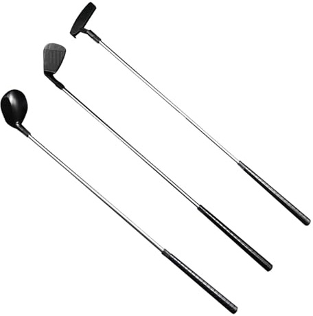 3 Kids Golf Club Set, Lightweight Stainless Steel Kids Golf Putters, Golf Clubs Toy Set, Kids Toy Golf Clubs Set, Multifunctional Training Accessories for Boys Girls Kids Children