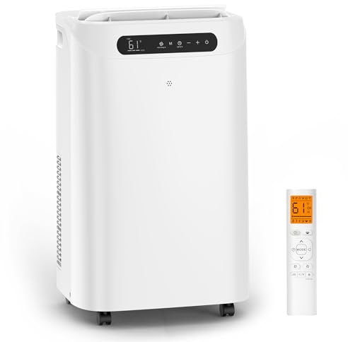 14000 BTU Portable Air Conditioner For Room Up To 700 Square Meters 3 In 1 Portable AC Drive With Fan Dehumidifier, Drain Free Cooling, Sleep Mode