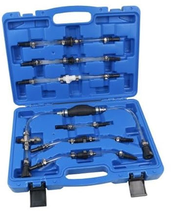 UNIVERSAL CAR DIESEL FUEL HAND PRIMING PRIMER BLEEDING KIT MALE FEMALE FITTINGS