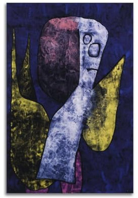 Paul Klee Kunstwerk (Armer Engel 1939), dekoratives Poster, dekoratives Gemälde, Leinwand, Wandkunst, Wohnzimmer, Schlafzimmer, Gemälde, 30 x 45 cm