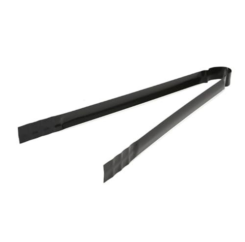 Pinzas para Barbacoa, carbón, Mango de Metal, Pinza para Alimentos, Herramienta para Acampar al Aire Libre (Negro)