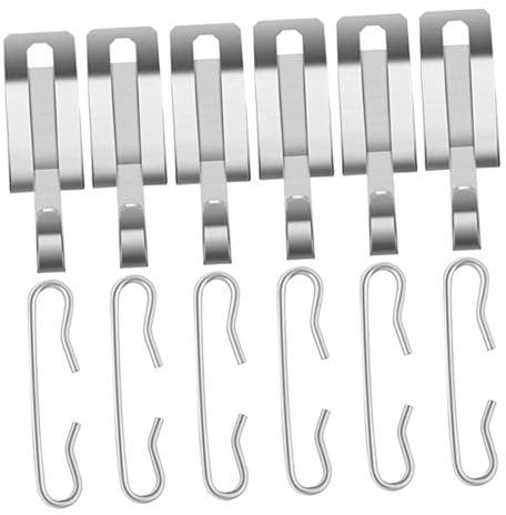 HOMSFOU Roof Heat Cable Hooks Outdoor Gutter Clips Spacers Aluminum Easy to Install Perfect for Roof Heating Cable Management