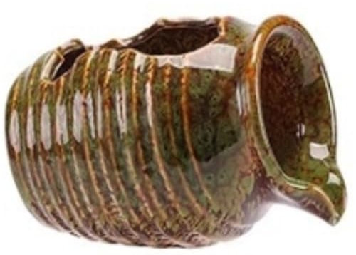 JyqPcm Eleganter Wasserspeier Mit Pumpe,Einzigartiger Teichkessel, Vintage-Wasserfallspender,Aquarium-Wasserbrunnen-Dekoration,Gartenbrunnen Aus Keramik Für Teich Und Garten