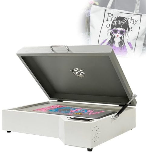 Industrieller Dtf Transferdrucker Ofen,A3+a4 Dtf-Ofentrockner Mit Temperaturregelung,Arbeitsfläche 35x49,5cm,Für T-Shirts, Taschen