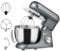 HOMCOM Stand Mixer, 4.5L Food Mixer for Baking, 6 Speeds and Pulse Setting, 1300W Cake Electric Whisk with Dough Hook, Whisk, Stainless Steel Bowl, Splash Guard, Beater, Silver Tone