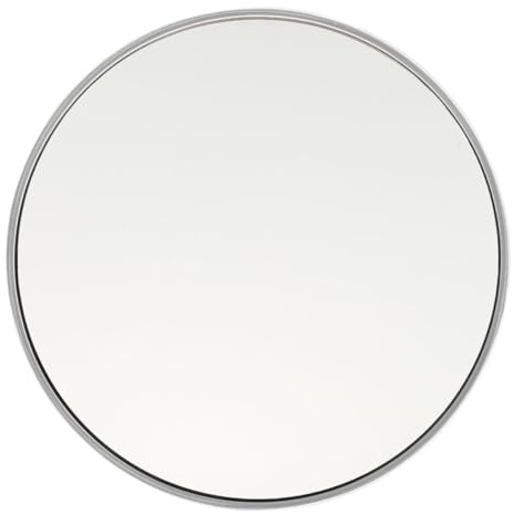STOBAZA Miroir Grossissant et Fixation sans Perçage en Acrylique avec Ventouse Argenté 30x Miroir Concave Design Pratique pour Salle de Bain