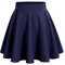 bridesmay Damen Mini Rock Sommer Kurz Skater Rock Schulmädchen Anime Rock Gothic Cosplay Sexy Röcke Navy XL