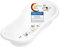 KiNDERWELT Babywanne 100 cm - Baby Badewanne mit Funny Farm Motiv - BPA-Frei - Wanne zum Baden für Babys und Neugeborene -weiss