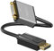KabelDirekt – DisplayPort DP auf DVI Adapter – 0,15m (maximale Auflösung 4K/30Hz, geeignet für alle Grafikkarten mit DP-Buchse, Anschluss von Beamer oder Monitor mit DVI-Eingang) – PRO Series