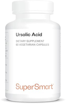 Acide Ursolique - Aide à Préserver la Masse Musculaire - Anti-Inflammatoire Naturel - Anti- âge - Extrait de Feuille de Romarin Standardisé à 25% d’Acide Ursolique - Vegan - SuperSmart