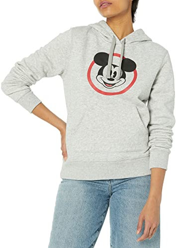 Amazon Essentials Disney | Marvel | Star Wars | Princess Damen Fleece-Kapuzenpulli (in Übergröße erhältlich), Mickey Classic, L