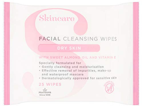 Morrisons Dry Skin Wipes 25 Pack x 28