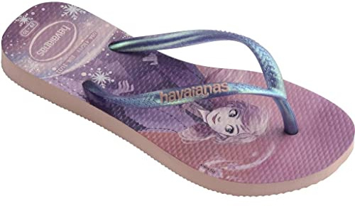 Havaianas Kids Slim Frozen Zehensandalen Madchen Blau Zehensandalen Shoes
