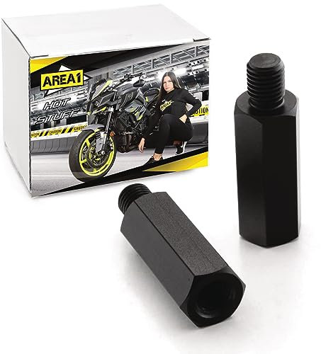 Motorrad/Roller Spiegel Adapter Verlängerung Erhöhung 4 cm M10 Rechts + Links Gewinde