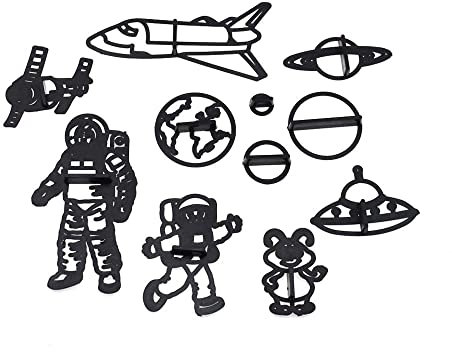 Kuchendekorationsformen-Set, Kunststoff-Ausstechformen, Gebäck, Kekse, Backutensilien, DIY, Fondant-Formen (Astronaut)