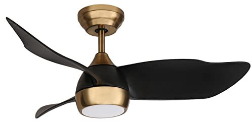 OFANTOP Deckenventilator Mit Beleuchtung 3 Flügeln Ventilator, 91cm Deckenleuchte Mit Fernbedienung Leise, 3 Farbtemperatur und 6 Geschwindigkeiten