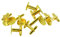 SM SunniMix 10 Sets Manschettenknopf Rohlinge Aus Legiertem Material für DIY Ergebnisse, Gold, 15 mm