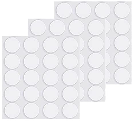 Cuscinetti adesivi bifacciali, 60 pezzi, nano, nastro biadesivo, rotondo, 30 mm, rimovibile, resistente, lavabile, senza traccia, resistente, riutilizzabile