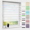 Doppelrollo klemmfix ohne Bohren, Duo Rollos für Fenster & Tür mit Bohren, Version 2025 Weiß B100 x H120cm (Stoffbreite 96cm), Fensterrollo lichtdurchlässig & verdunkelnd, Klemmrollo Sonnenschutz