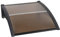 Toldo Puerta, Marquesina para Puerta, de policarbonato, Arco, tejado Transparente, 4 mm de Grosor, para Garaje, Ventana, casa, balcón,100*100 cm marrón