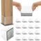 Square Chair Leg Protectors for Hardwood Floors,16 Pcs Silicone Felt Furniture Legs Caps to Prevent Floor from Scratches and Reduce Noise, Easy to Move,1.26-1.57,Clear.
