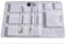 Disposable Plastic Dental Tray, Instrument Tray 284x183x17mm. Ideal for Dental, Beauty, Microblading, Tattooist, Podiatry. Pre moulded 50 per pack
