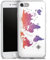 Slim Case extra dünn kompatibel mit Apple iPhone SE (2020) Silikon Handyhülle transparent Hülle Weltkarte Kompass Farbverlauf