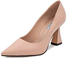 QUEEN HELENA Scarpe Eleganti con Tacco Medio a Spillo Decollete a Punta Chiusa Donna K3167 (Rosa, Numeric_36)