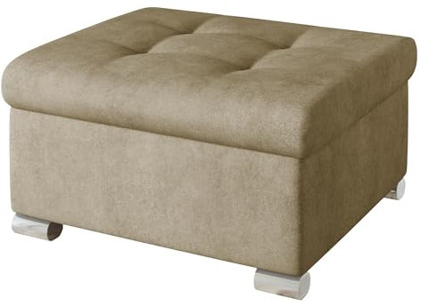 Mirjan24 Polsterhocker Niko klein Sitzbank Sitzhocker Fußbank Pouf Hocker Farbauswahl (Zetta 291)