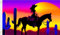 U24 Flagge Fahne Cowgirl auf Pferd Hissflagge 90 x 150 cm