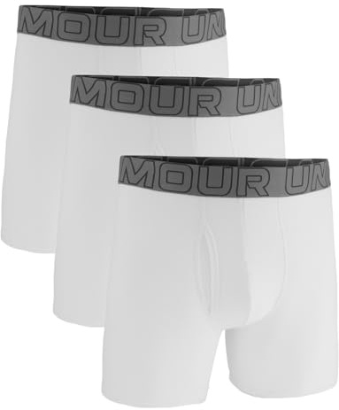 Under Armour Herren Men's Performance Cotton 6 3 Pack Solid Boxer Briefs Boxer Shorts (3er Pack)