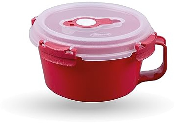 Bestlivings Frischhaltebox mit Deckel - Fresh System 0,85 Liter - Frühstücksschale - Rot