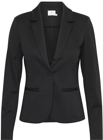 KAFFE Women's Blazer Jersey Single-Breasted Notch Lapel Regular Fit Long Sleeves