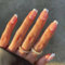 JUSTOTRY 24 Pcs White French Press on Nails Short Designs,Glossy Pearls False Nails Square,Nude Stick on Nails for Women and Teens,Squoval Fake Nail for Nail Art