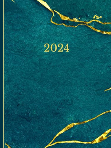 Wochenplaner 2023 2024: 1 woche 2 seiten I wochenplaner 24 Monate I terminplaner mit uhrzeit I jahreskalender buch I groß A4