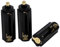 Obelunrp Adaptateur de Batterie AAA 3PCS Adaptateur Black Cylindrical Battery Storage Base pour Les Batteries AAA Torche à Lampe de Poche
